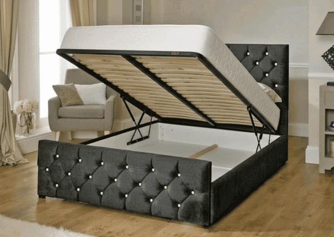 Florida Diamond Ottoman Bed UK